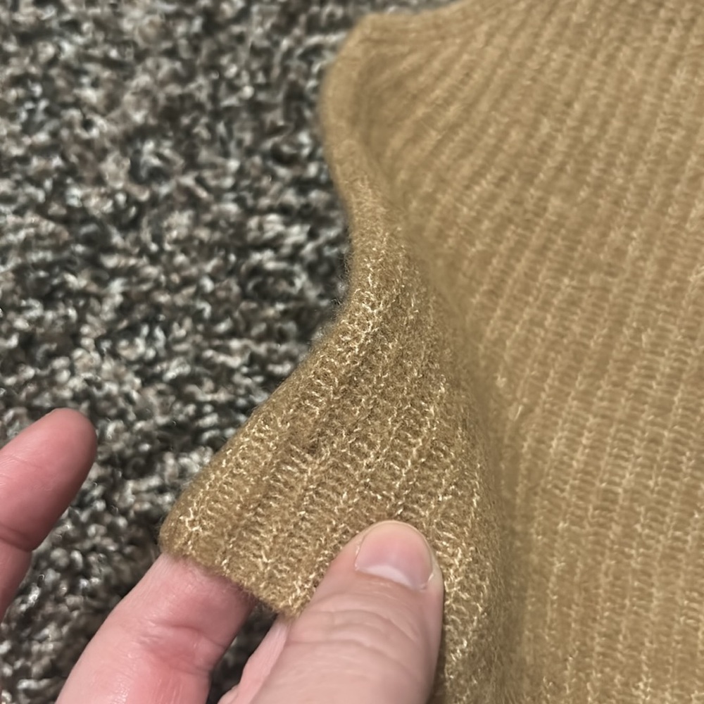 NWT Everlane The Cozy Stretch Tank Crop Camel XS - Picture 9 of 9